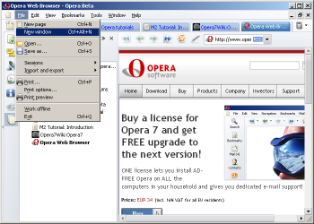 Open a new Opera Window